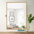 31" Gold Metal Framed Full Length Hanging Mirror