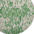 8' Green Beige And Taupe Striped Washable Round Rug With UV Protection