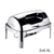 L Stainless Steel Double Soup Tureen Bowl Station Roll Top Buffet Chafing Dish Catering Chafer Food Warmer Server