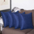 Farmhouse Square and Lumbar Solid Color Throw Pillow Covers Set