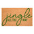 17" X 29" Brown And Green Christmas Outdoor Coir Door Mat