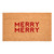 17" X 29" Brown And Red Christmas Outdoor Coir Door Mat