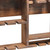 4" Brown Wood Entertainment Organizer