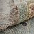 2' X 3' Blue Ivory and Yellow Wool Floral Hand Knotted Area Rug With Fringe