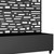 47" Black Metal Indoor Outdoor Rectangular Planter Box