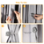 2 Packs Magnetic Curtain Tiebacks Extendable Floral Drape Holder 