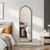 59" Gold Arch Metal Framed Standing Mirror