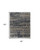 6' X 9' Blue Gray and Tan Wool Abstract Hand Knotted Area Rug