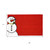 17" X 29" Red White And Black Christmas Snowman Outdoor Coir Door Mat