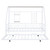 White Metal Twin Bed Frame With Trundle