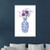 Homeroots Home Decor 36"x24" Blue and White Life Floral Vase Canvas Wall Art