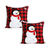Holiday Snowman Decorative Pillow Covers Buffalo Plaid