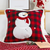 Holiday Snowman Decorative Pillow Covers Buffalo Plaid