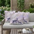 Set of Three Beige Black Purple And Brown Deer Indoor Outdoor Throw Pillow
