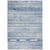 6' X 9' Navy Blue Geometric Dhurrie Area Rug