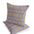 Set of Two Purple And Yellow Floral Indoor Outdoor Throw Pillow