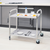 Tier  Stainless Steel Kitchen Dinning Food Cart Trolley Utility Round 