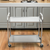 Tier  Stainless Steel Kitchen Dinning Food Cart Trolley Utility Round 