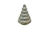 7" Embossed Silver Glass Christmas Tree Sculpture