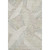 3' X 5' Ivory Beige And Tan Floral Washable Area Rug With UV Protection