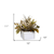 Rustic White Planter With Floral Arrangement