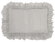 16" X 24" Gray Pillow With Ruffled Edges