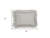 16" X 24" Gray Pillow With Ruffled Edges