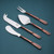 Hammered Copper Stainless Steel Four Piece Hand Forged Cheese Knife