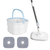 Spin Mop and Bucket with Wringer Set 