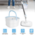 Spin Mop and Bucket with Wringer Set 