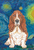 Basset Hound  - Tomoyo Pitcher Van Gogh Outdoor Flag