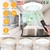 17.71in LED Ceiling Fan with Light Round Pendant Fan