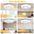 17.71in LED Ceiling Fan with Light Round Pendant Fan