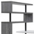 93" White and Gray Wood and Metal L Shape Writing Desk