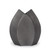 12" Black Aluminum Table Vase