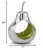 17" White and Silver Buffed Aluminum Tabletop Sculpture