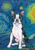 Poodle Black - Hippie Hound Studios Welcome  House and Garden Flags