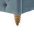 Light Blue Tufted Velvet Upholstered Twin Bed Frame