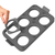 Silicone Egg Rings for Frying Eggs 16.5 x8.9 inch 6 Ring Removable Silicone Egg Molds for Griddle 12 Shapes 6 Round & 6 Square Non Stick & Heat Resist