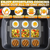 Silicone Egg Rings for Frying Eggs 16.5 x8.9 inch 6 Ring Removable Silicone Egg Molds for Griddle 12 Shapes 6 Round & 6 Square Non Stick & Heat Resist