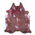 ACID WASHED HAIR ON COWHIDE DISTRESSED FUCHSIA