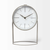 Gray Metal Circular Desk Table Clock Equipped With A Quartz Movement