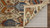 4' X 6' Ivory Blue and Brown Wool Ikat Hand Knotted Area Rug With Fringe