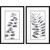 Set Of Two Nature Leaf Black Framed Wall Art