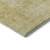 9' X 12' Gold And Ivory Abstract Washable Area Rug With UV Protection