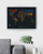 World Travel Map Letters Edition