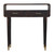 35" Brown Solid Wood Solid Console Table With Shelf And With Two Drawers