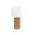 21" Beige USB Table Lamp LED With Shade