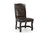 Seven Piece Brown Solid Wood Dining Set with Six Chairs