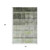 5' X 8' Olive Green And Ivory Abstract Washable Area Rug With UV Protection